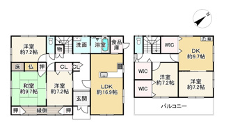【間取り】 | 近江八幡市野村町　中古戸建