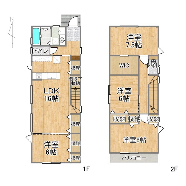 売新築戸建　中央区半田山６丁目の間取り