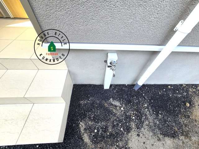 宇土市栗崎町第1₋3棟(1号棟)の外観：施工例|将来的にウッドデッキなど施工して、素敵なバルコニースペースを活用できます。