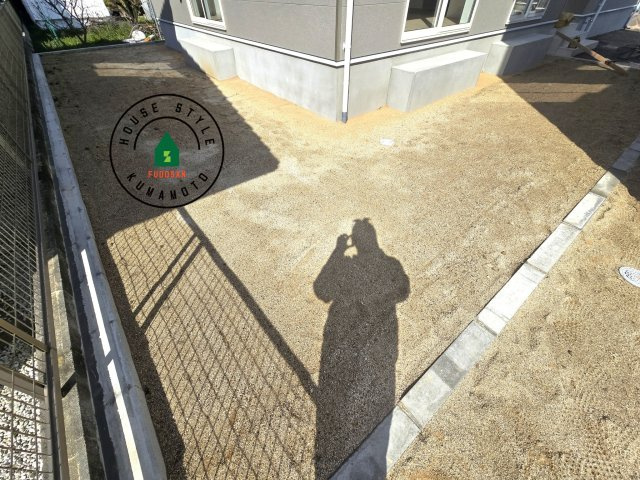 宇土市栗崎町第1₋3棟(1号棟)の庭|お庭で自由な時間を過ごせます。