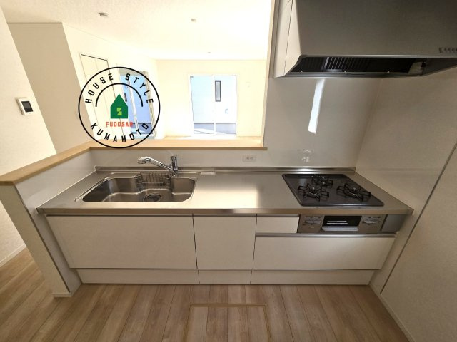 宇土市栗崎町第1₋3棟(1号棟)の内観：施工例|忙しい朝でも家族揃って食事をしたいゆとりあるダイニングスペース。