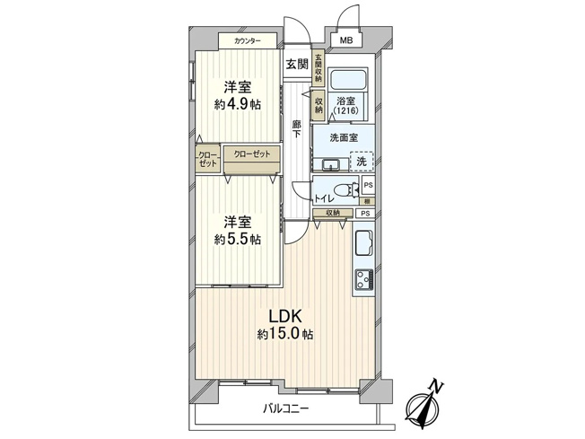 【間取り】 | レーベン三宮