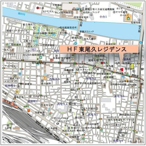 ＨＦ東尾久レジデンスの地図