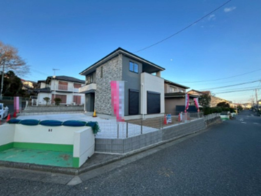 狭山市柏原10期　新築戸建ての前面道路含む現地写真|1/30　撮影