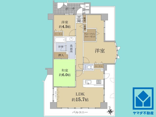 グランブルー醍醐の間取り