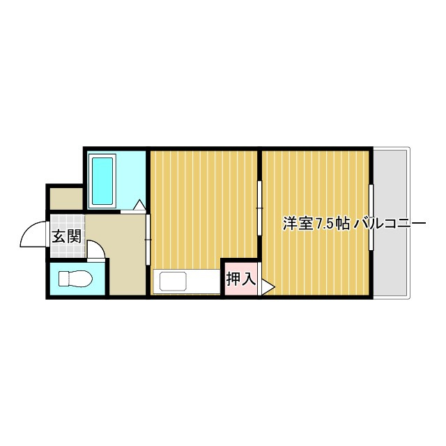 青葉丘コーポⅠの間取り