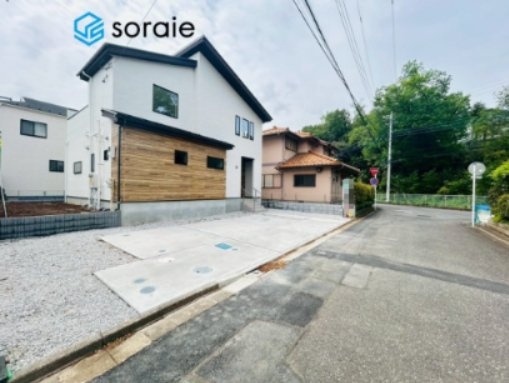 狭山市柏原11期　新築戸建ての前面道路含む現地写真|4/24　撮影