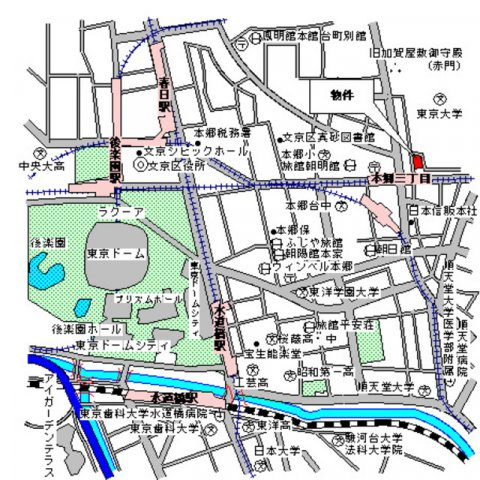 パークアクシス本郷の杜の地図