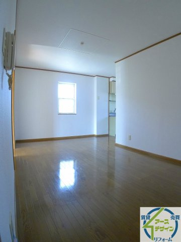 シャルマン北野Aの居間・リビング|パース写真