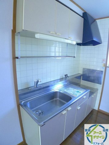 シャルマン北野Aのキッチン|パース写真