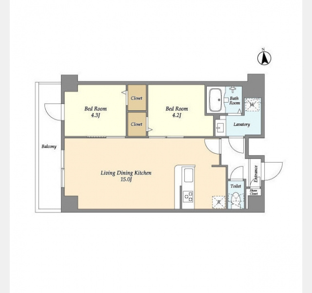 コンフォリア西尾久の間取り
