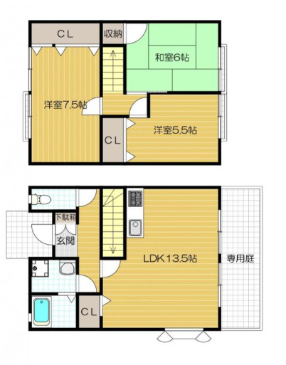 サンビレッジ桜丘の間取り