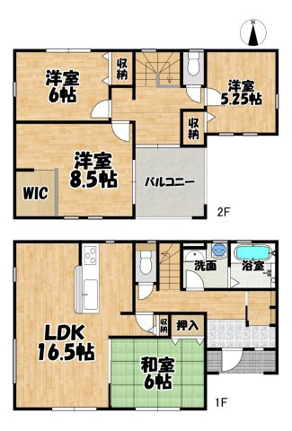 塩竃市清水沢の間取り