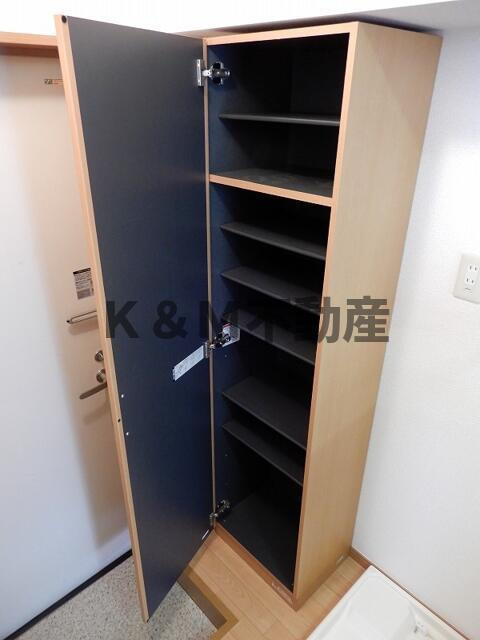 シャイングリーンＡの収納|ちょっとした収納スペースも充実しています