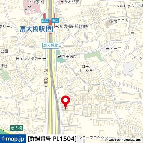 Ｇrande扇大橋の地図