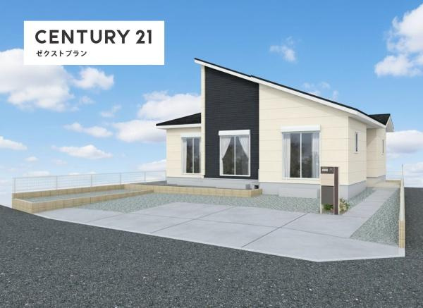 深谷市榛沢新田 1号棟の外観|イメージパース※実際の色と異なる場合があります。