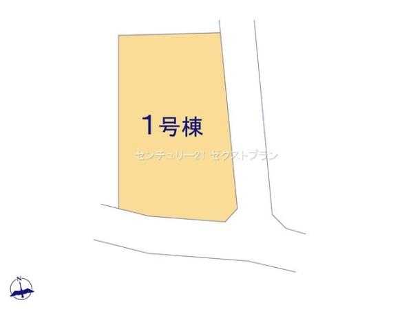 深谷市榛沢新田 1号棟の区画図|区画図
