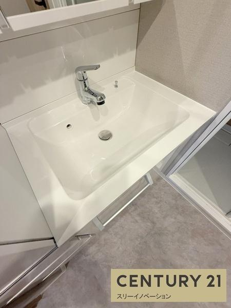 千島第1コーポ2号棟の独立洗面台