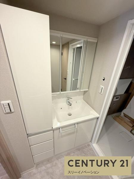 千島第1コーポ2号棟の独立洗面台