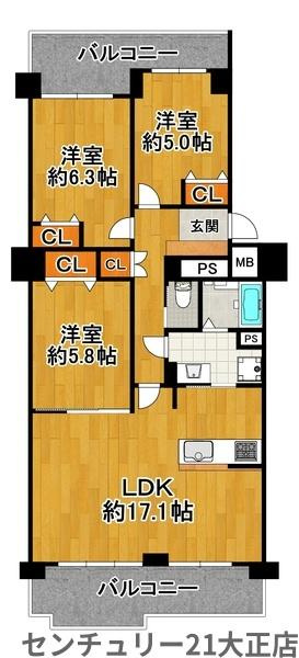 昭和山コーポ1号棟