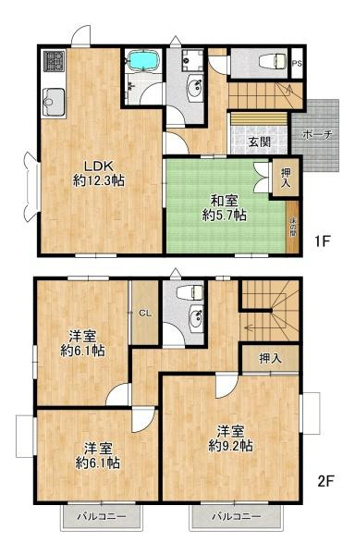 【間取り】 | 須磨区東白川台4丁目　中古戸建