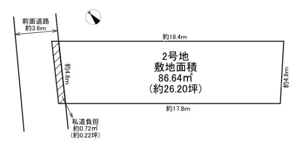 【土地図】 | 大阪市鶴見区今津中5丁目　2号地
