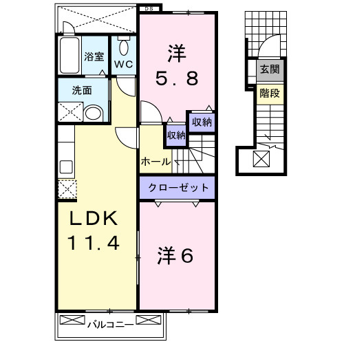 メゾンオアシスの間取り