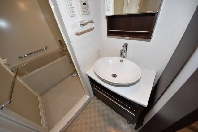 南堀江プライマリーワンの洗面所