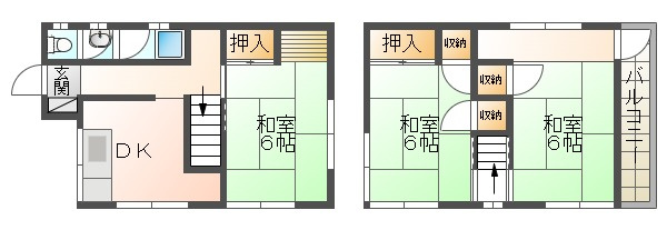 星が丘2丁目戸建の間取り