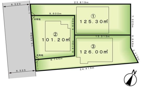 戸塚区平戸4丁目　土地　4480万円の区画図