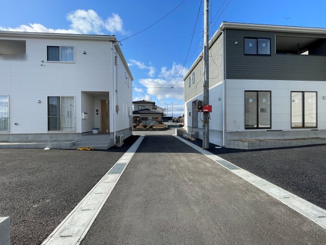 新築戸建・新築建売　郡山市水門町第1　芳賀小・第四中の前面道路含む現地写真