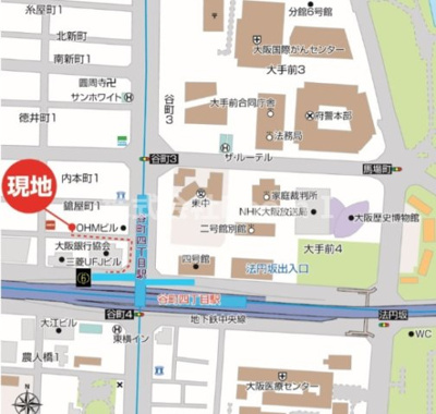 【地図】 | セレニテフラン谷町四丁目アリエ