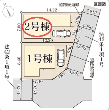 【区画図】 | リーブルガーデン明石市大久保町松陰６期 | 区画図
