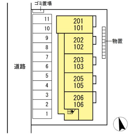 アドヴァンスサクラの区画図