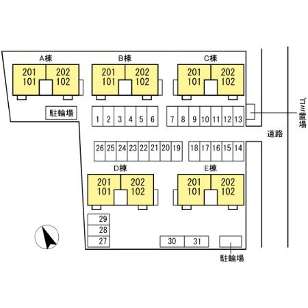 ブルースカイ　Aの区画図