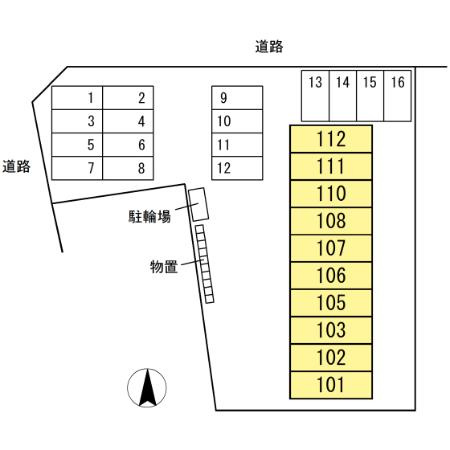 RiverVillageの区画図