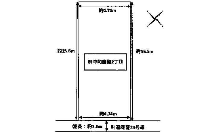 安芸郡府中町鹿籠2丁目　土地(全3区画)の土地図
