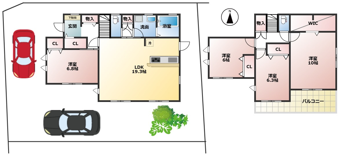 【間取り】の画像