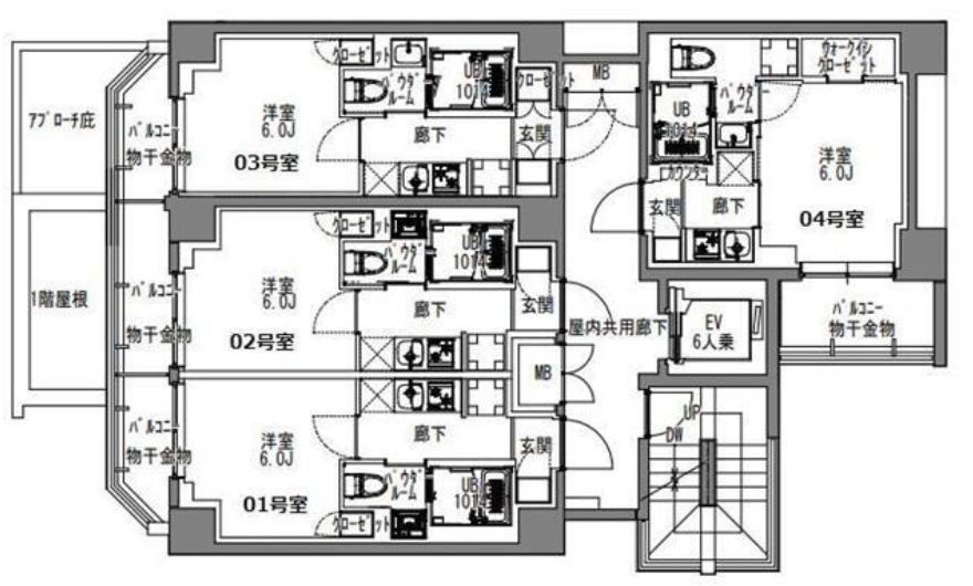 S-RESIDENCE川口Luchiaの区画図