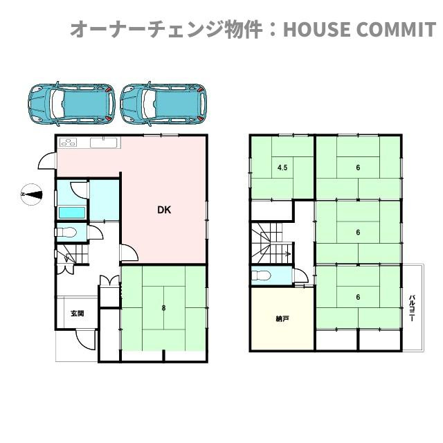 富里市立沢新田中古戸建（O.C）の間取り