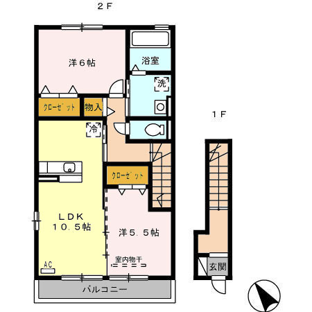リヴェール　　刈谷市近郊の賃貸はクラスホームの間取り