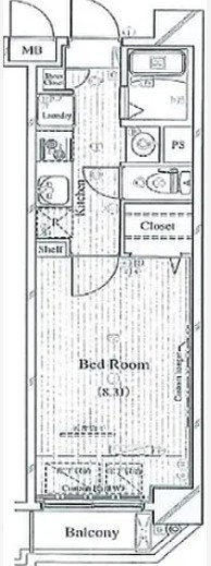 Le-lion kinshicho exeの間取り|間取りです。
