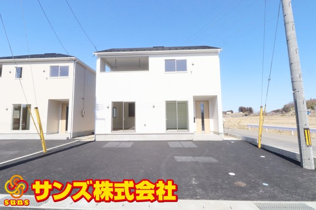 二本松市油井字無地ノ内　　　1号棟　　　油井小学校、安達中学区の外観|南東側から見た区画全体
