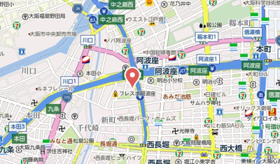 【地図】 | プレサンス阿波座駅前