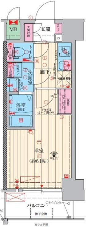 ファーストフィオーレ京橋ノワールの間取り