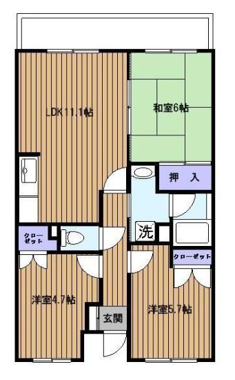 【間取り】 | サニーヒルⅡ
