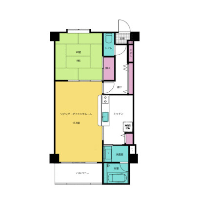 サンヴェール伊東オーシャンビューの間取り