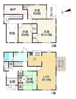 【間取り】 | 近江八幡市丸の内町　中古戸建