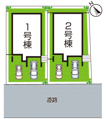 大阪狭山市大野台　第7期　新築一戸建ての区画図