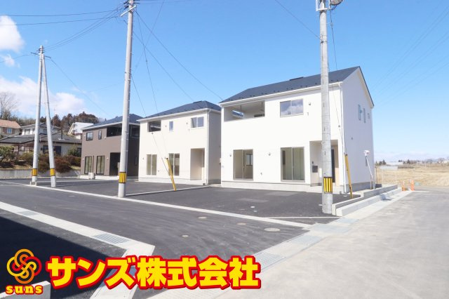 二本松市油井字無地ノ内　　　３号棟　　　油井小学校、安達中学区の外観|南東側から見た区画全体